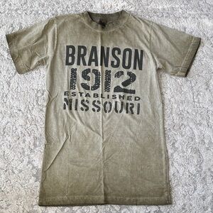 Branson Khaki Graphic Tee - Short Sleeve